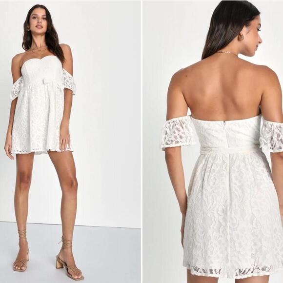 LULU's Bachelorette Engagement Bridal Shower Honeymoon Casual Mini Dress - Picture 3 of 3